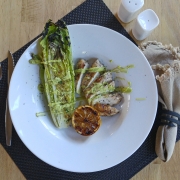 AIP Grilled Chicken and Romaine with Creamy Avocado Caesar Dressing