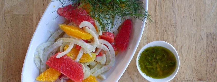 Fennel Citrus Salad with Honey Lime Dressing