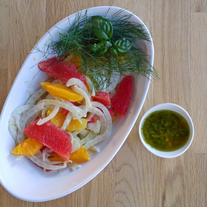 Fennel Citrus Salad with Honey Lime Dressing