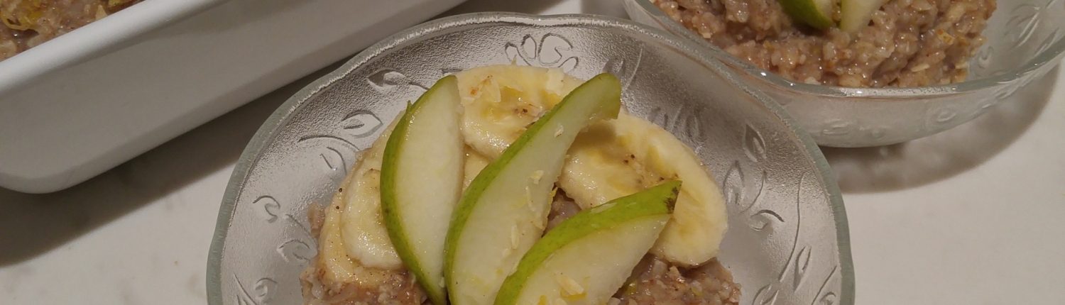 TigerNuts Pear Porridge AIPRecipeCollection.com