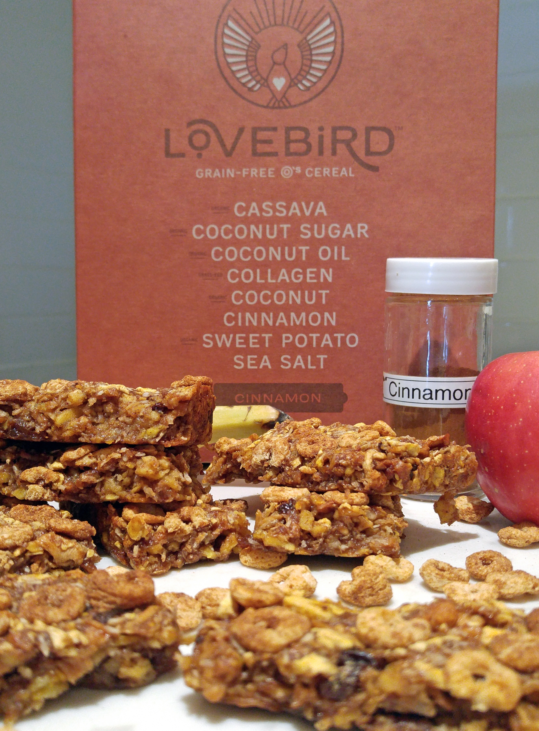 Chewy Apple Pie Lovebird Cereal Bars aiprecipecollection.com