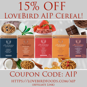 Lovebird cereal - 15% Off!, Lovebird cereal for your aip lifestyle, allergy friendly cereal