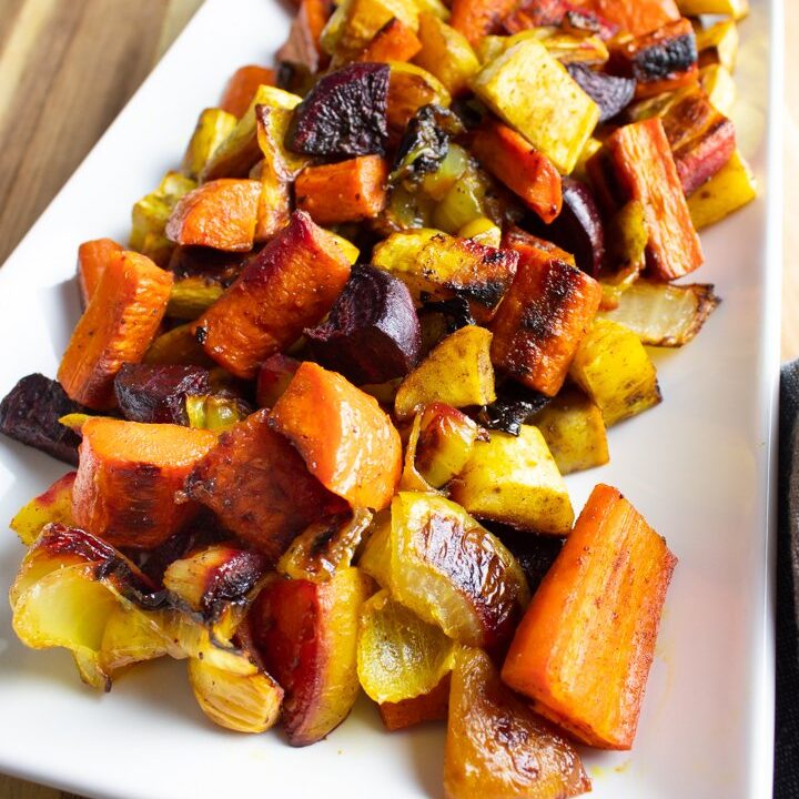 aiprecipecollection.com / AIP Recipes Roasted Root Vegetables with Warming Spices